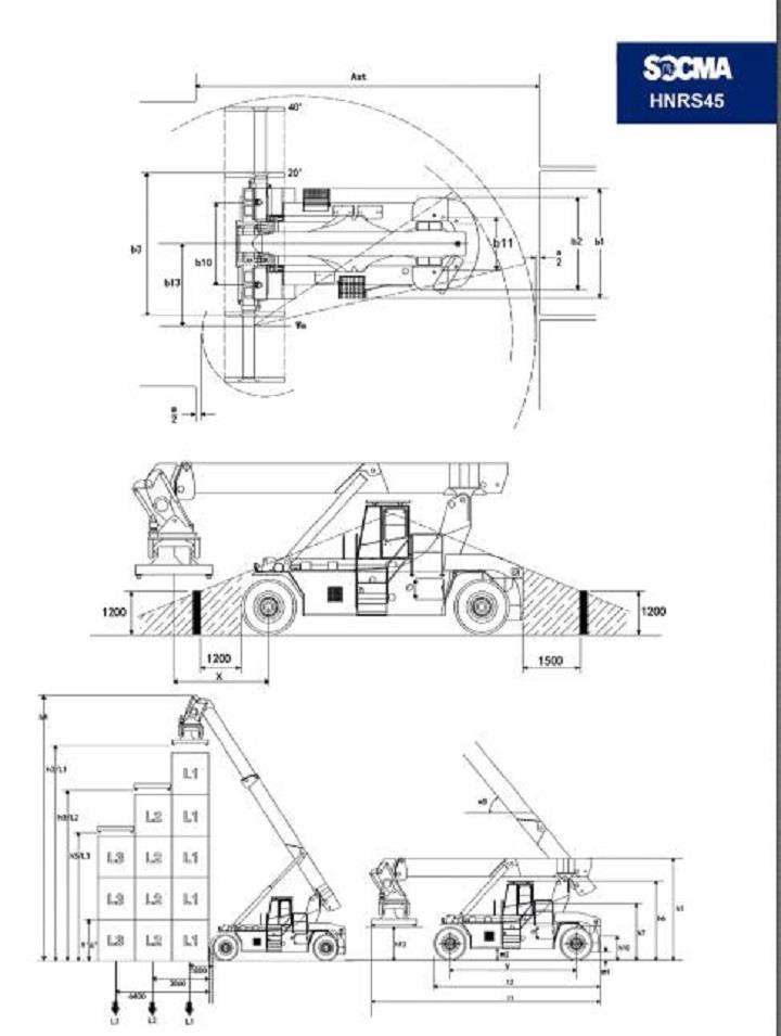 SOCMA Reach Stacker 41