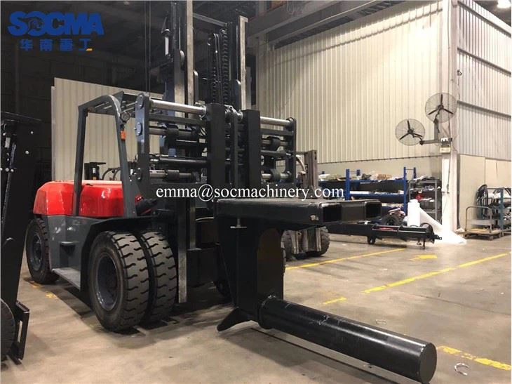 10 Ton Forklift With Steel Rebar