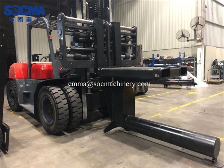 10 Ton Forklift With Steel Rebar