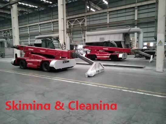 Furnace Tending Vehicle For Skiming And Cleaning