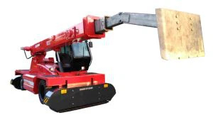 Lori Tungku Tungku Melepaskan Dengan Boom Teleskopik