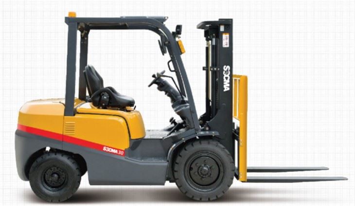 3 Ton Kerja Forklift Diesel Kecil Dalam Kontena