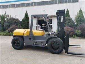 10Ton Diesel Counterbalance Forklift Untuk Depot Kontena