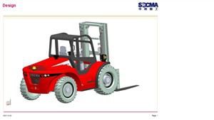 SOCMA 5 Tons 5t 4WD Rough Terrain Forklift 4 Wheel Drive